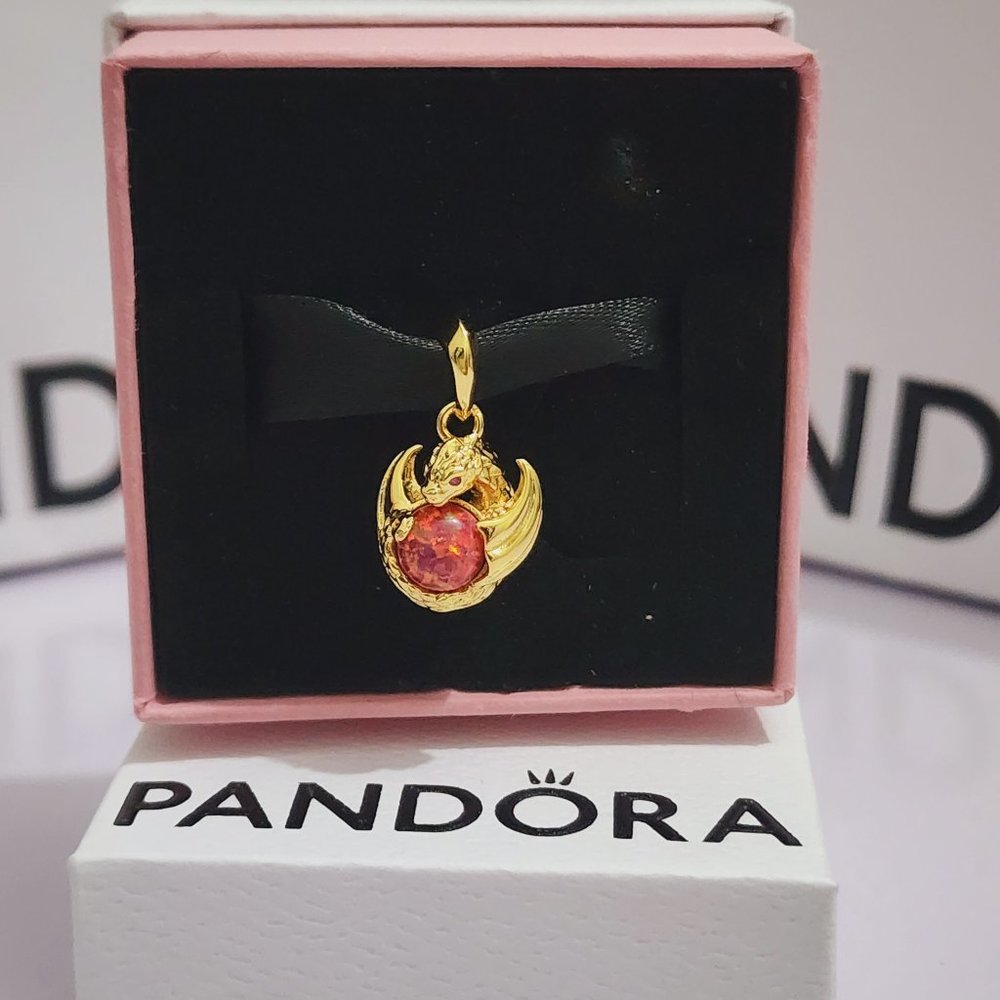 Pandora Game of Thrones Dragon Fire Dangle Charm